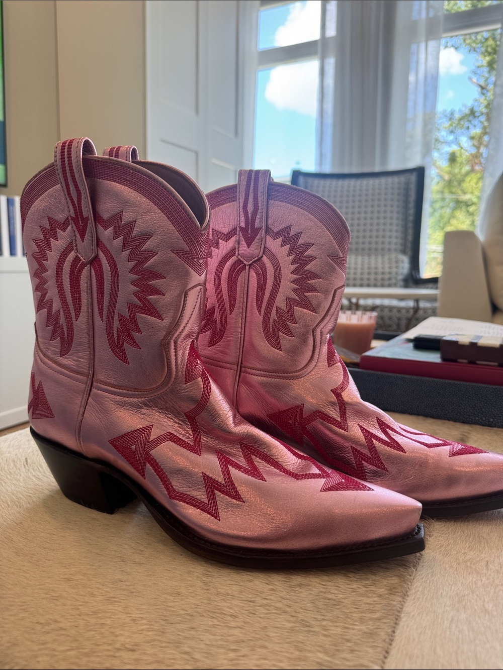 Miron Crosby Women's Maggie Pink Western Boots Sz 11 BNIB (never worn)